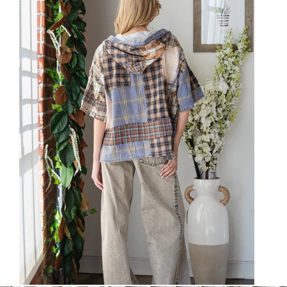 #105 Oli & Hali Multicolor Plaid Button Down Shirt - Picture 8 of 8